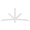 Ekena Millwork Alberta Architectural Grade PVC Gable Bracket, 84"W x 38 1/2"H x 4"D x 4"F, 11/12 Pitch GBP084X39X0404ALB00 - alternate 4